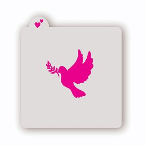 Estêncil Pássaro da Paz