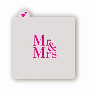 Estêncil Mr & Mrs