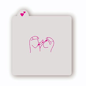 Estêncil Flork Ameaça