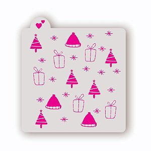 Estêncil Fundo Natal 1