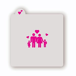 Estêncil Família 1