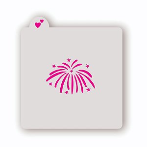 Estêncil Fogos de Artifício