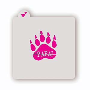 Estêncil Pata Papai