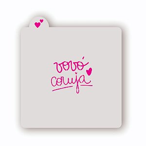 Estêncil Vovó Coruja 1