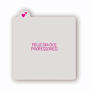 Estêncil Feliz Dia dos Professores A