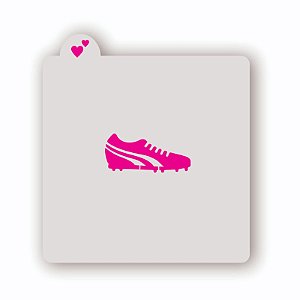 Estêncil Chuteira de Futebol