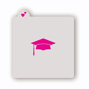 Estêncil Chapéu de Formatura