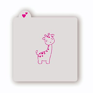 Estêncil Girafa