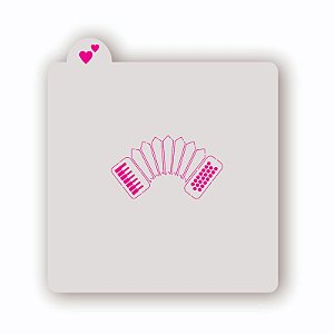 Estêncil Acordeon
