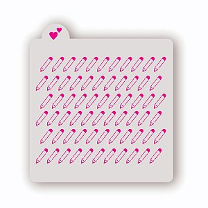 Estêncil Fundo Lápis