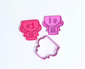 Cortador de Biscoito Troféu Pai