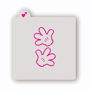 Estêncil Mãos do Mickey Mouse