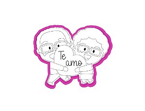 Cortador de Biscoito  Avós coração