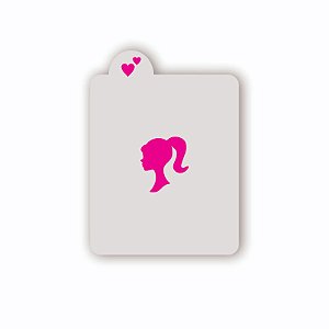 Estêncil Barbie M