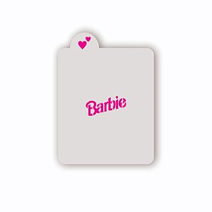 Estêncil Escrito Barbie M