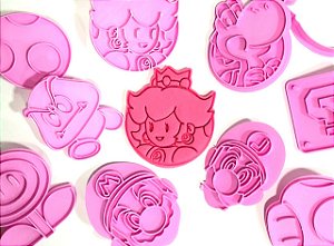 Kit Cortadores de Biscoito Super Mario