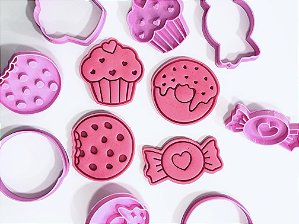 Kit Cortadores de Biscoito Doces