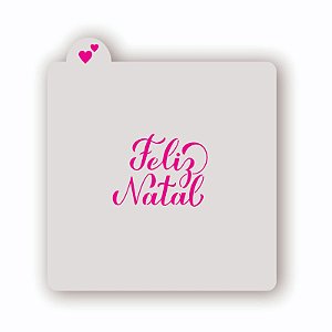 Estêncil Feliz Natal 2