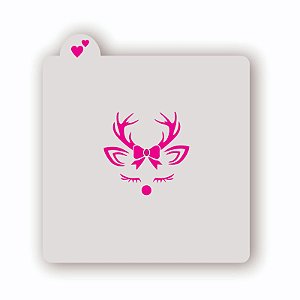 Estêncil Rena de Natal 2