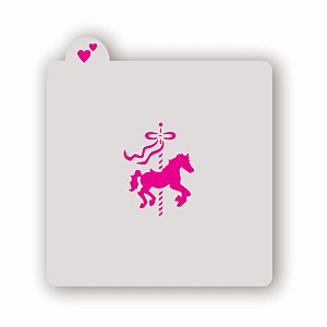 Estêncil Cavalo Carrosel
