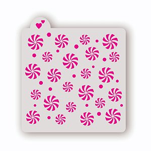 Estêncil Fundo Balas