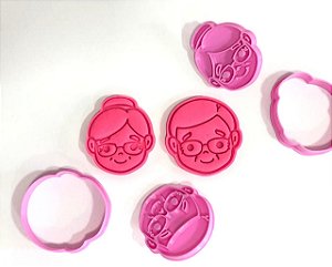 Kit cortador de biscoito Avós 3