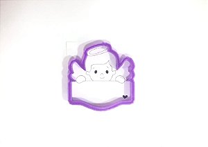 Cortador de Biscoito Anjo plaquinha
