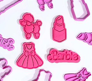 Kit Cortadores de Biscoito Barbie 2