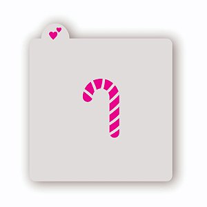 Estêncil Bengala Doce de Natal