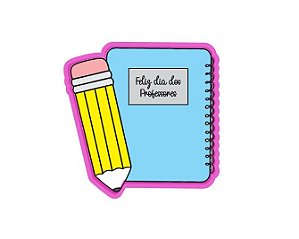 Cortador de Bolacha Caderno e lápis