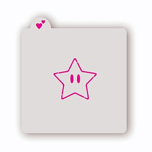 Estêncil Estrela Super Mario
