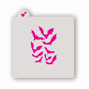 Estêncil Morceguinhos