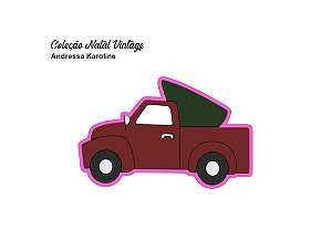 Cortador de Biscoito Camionete com Árvore