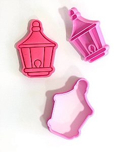 Cortador de Biscoito Lamparina com carimbo