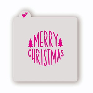 Estêncil Merry Christmas
