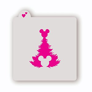 Estêncil Árvore de Natal Mickey