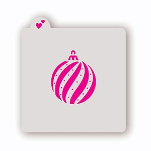 estêncil Bolinha de Natal 1