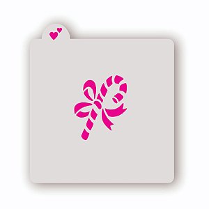 Estêncil Bengala Doce de Natal 1