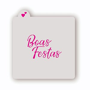 Estêncil Boas Festas 2