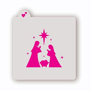 Estêncil Presépio Simples