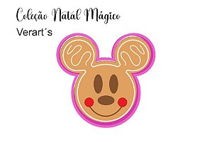 Cortador de Bolacha Cabeça Mickey Natal