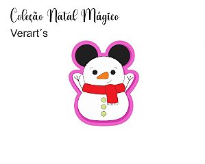 Cortador de Bolacha Boneco de neve Mickey