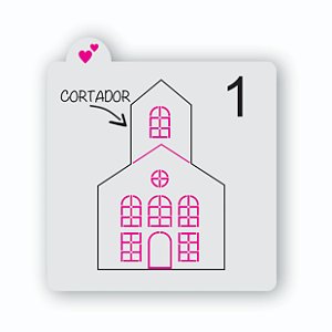 Cortador de Bolacha Casa Coleção Vila