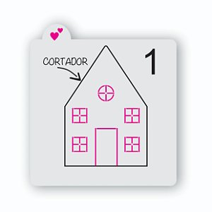 Cortador de Bolacha Casa 3 Coleção Vila