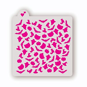 Estêncil Fundo Halloween 1