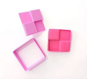 Cortador de Biscoito Linzer Quadrado