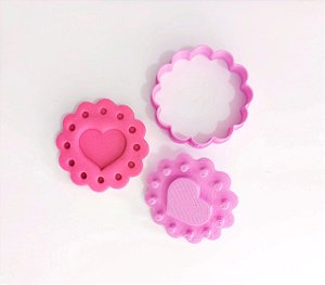 Cortador de Biscoito Linzer Coração