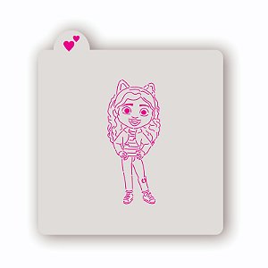 Estêncil Gabby - Casa mágica