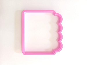 Cortador de bolacha retângulo para pinte e coma