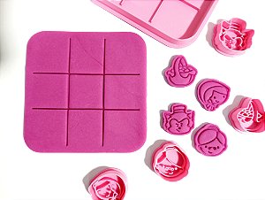 Kit cortadores jogo da velha chapeuzinho vermelho